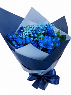 Buqu� Encanto Azul Astrom�lia Azul