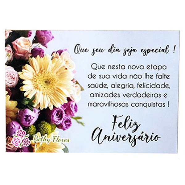 Cartão Feliz Aniversário Especial