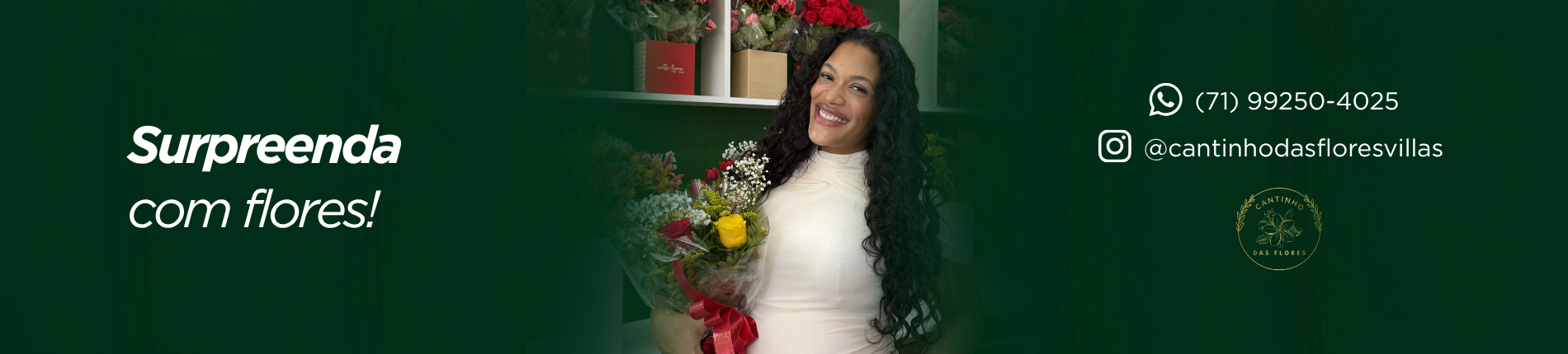 Supreenda com flores I Adrielle
