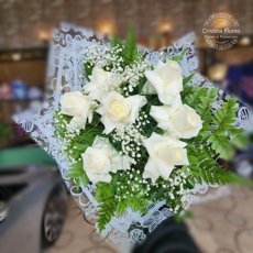 Buqu 7 Rosas Brancas