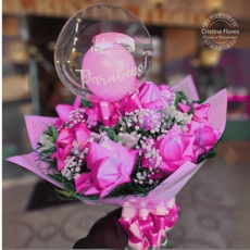 Buqu de Aniversrio Rosa