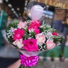 Buqu de Aniversrio Rosa