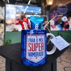 Caneca com Bombons Super Namorado