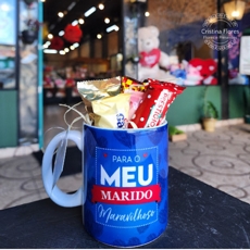 Caneca com Bombons Meu Marido Maravilhoso