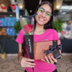 Rosa Classica com Cacau Show