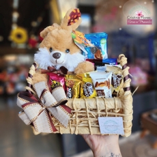 Cestinha de Chocolates com Coelho
