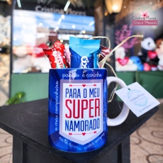 Caneca com Bombons Super Namorado