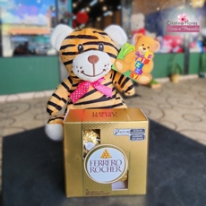 Kit Carinho Tigrinho com Chocolate