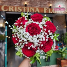 Mini Buqu� Rosas Vermelhas 