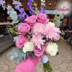 Buqu� Tons de Rosa Desconstru�do