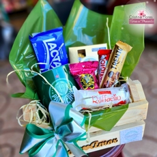 Cesta Chocolates Palmeiras com Caneca Oficial