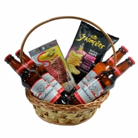 Cesta Budweiser e Petiscos