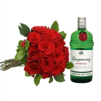 Gin Tanqueray e Rosas Exportação