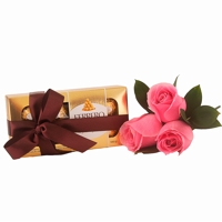 Rosas com Chocolate - Elegante