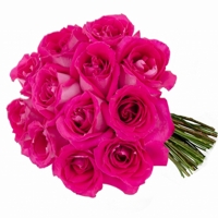 Rosas Colombianas Pink com 12