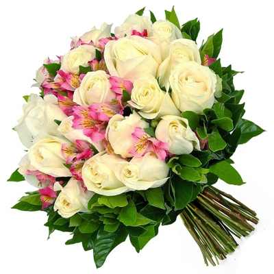 Buque de Rosas Brancas Admiração por Você | Flores Vip