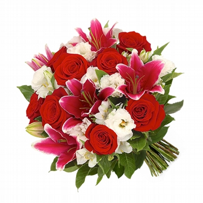 Buquê de Lírios e Rosas | Flores Vip - Floricultura Online