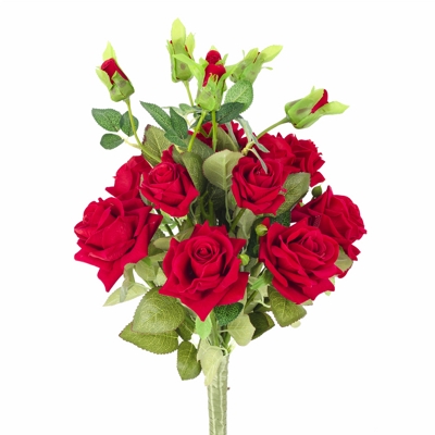 Flores Artificiais - Buquê de Rosas Vermelhas
