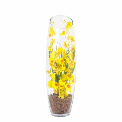 Flores Artificiais - Arranjo Orquídea Chuva de Ouro