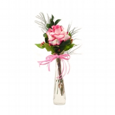 Arranjo de 1 Rosa rosa Solitrio