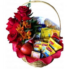 Cesta Caf com Flor 2