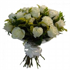 Buqu de 12 Rosas Brancas Tradio