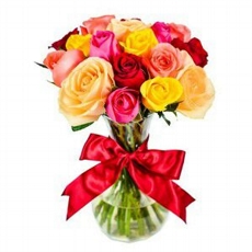 Arranjo de Rosas Coloridas