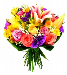 Buqu de Flores coloridas Mix Especial