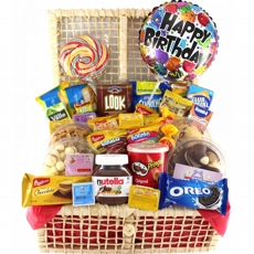 Cesta de Caf da Manh Happy Birthday