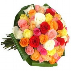 Buqu� de Rosas Coloridas Festa 