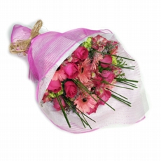 Buqu de Flores Mix Rosa 