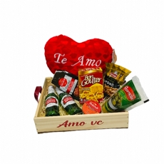 Bandeja de Madeira Amo Voc� 2