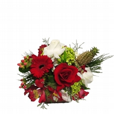 Arranjo Vermelho e Branco 