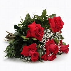 Buque Com 6 Rosas Colombianas