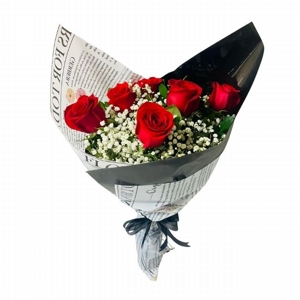 Buqu� de 6 Rosas Vermelhas 