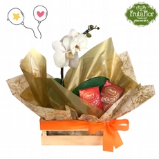 Orqu�dea com Chocolates Lindt  