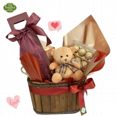 Vinho, Ursinho e Chocolate Ferrero 