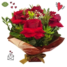Arranjo de Rosas Colombianas Vermelhas 