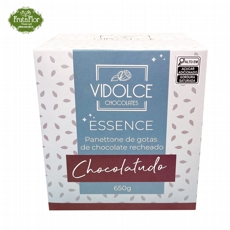 Panettone de Gotas de Chocolate Recheado