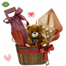 Vinho, Ursinho e Chocolate Ferrero 