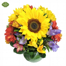 Arranjo Colorido com Girass�is 