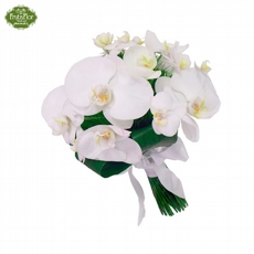 Buqu de Noiva de Orqudeas Phaleonopsis Brancas