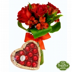 Flores Vermelhas e Corao Bombonatti