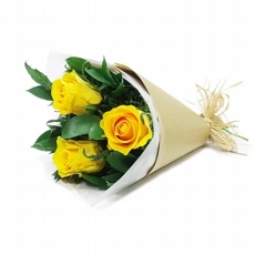Trio de rosas amarelas 