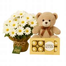 Margaridinha, Urso e Chocolate