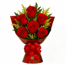 Buqu 6 Rosas Vermelhas Importadas