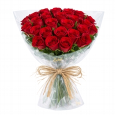 Buqu� Delicado com 24 Rosas Vermelhas 