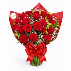 Buqu� tradicional com 24 Rosas vermelhas 