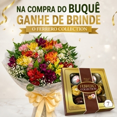 Magn�fico Ramalhete de Alstroem�lias BRINDE FERRERO COLLECTION