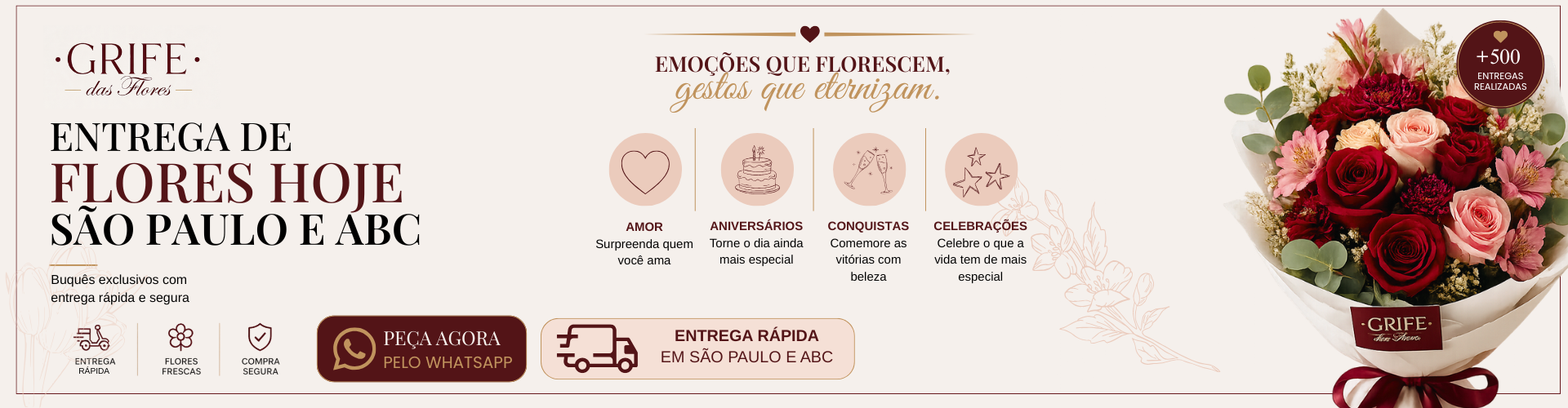 entrega de flores